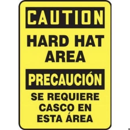 Accuform BILINGUAL OSHA CAUTION Safety Sign SBMPPA614XT SBMPPA614XT